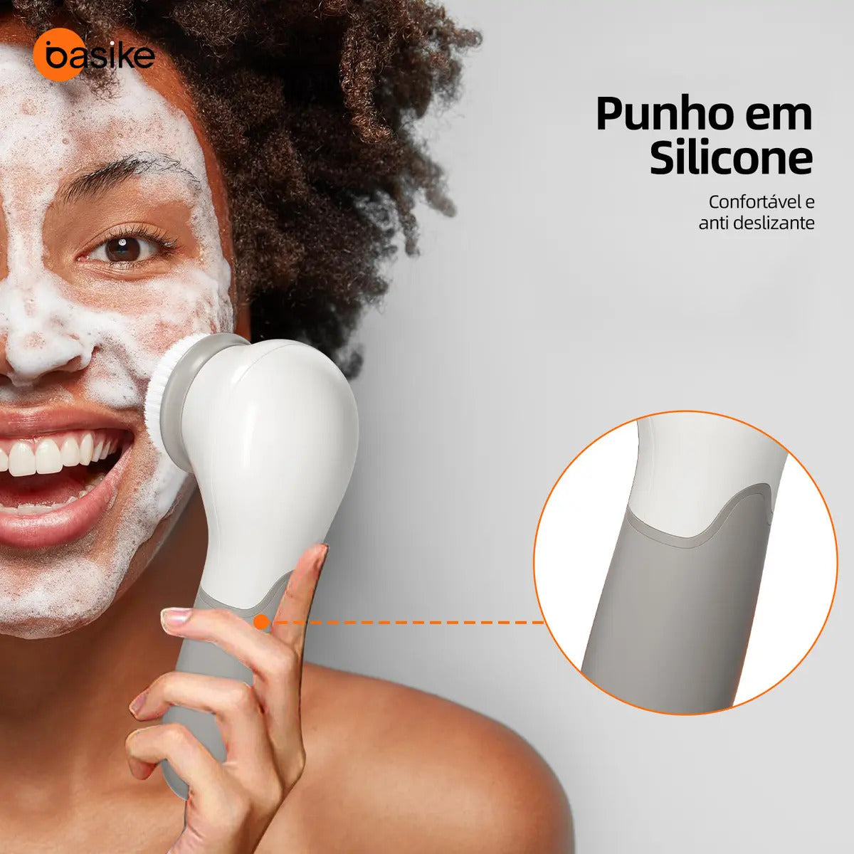 Escova de Limpeza Facial Elétrica 3 em 1 para Esfoliação e Massagem