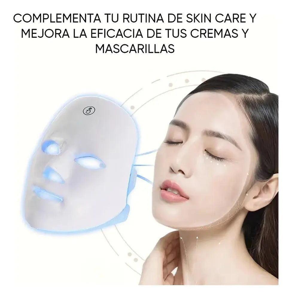 Máscara De Led Para Terapia De Cuidados Com A Pele