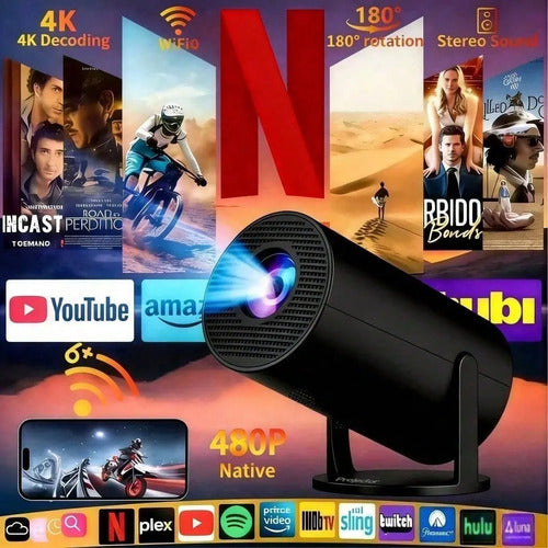 Projetor Android 14 4k Home Cinema