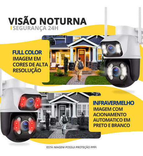 Câmera Segurança Externa Wifi À Prova Dágua